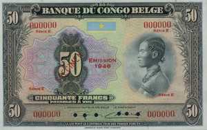Belgian Congo, 50 Franc, P16ds