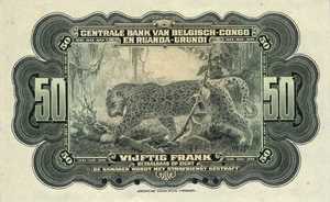 Belgian Congo, 50 Franc, P24as