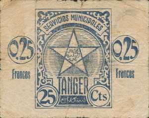 Tangier, 0.25 Franco, P1