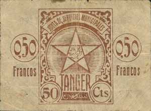 Tangier, 0.50 Franco, P2