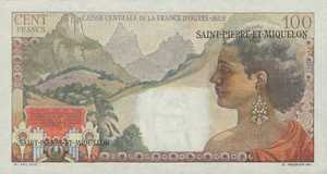 Saint Pierre and Miquelon, 100 Franc, P26