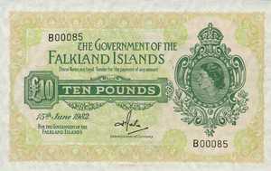 Falkland Islands, 10 Pound, P11c