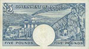 Jamaica, 5 Pound, P48b