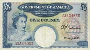 Jamaica, 5 Pound, P48b