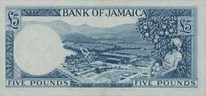 Jamaica, 5 Pound, P52c