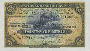 Egypt, 25 Piastre, P10d