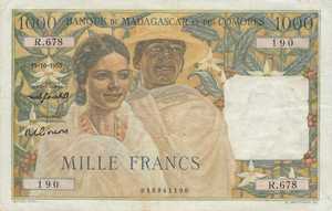 Madagascar, 1,000 Franc, P48d