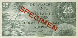 Netherlands Indies, 25 Gulden, P91s