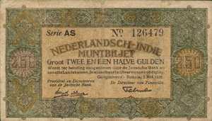 Netherlands Indies, 2.50 Gulden, P104