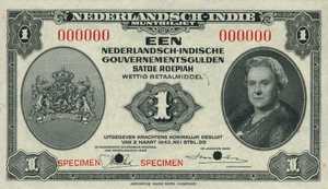 Netherlands Indies, 1 Gulden, P111s