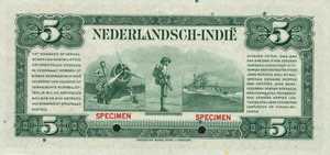 Netherlands Indies, 5 Gulden, P113s