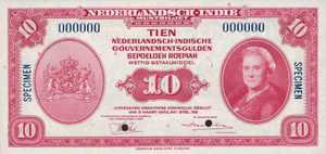 Netherlands Indies, 10 Gulden, P114s