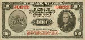 Netherlands Indies, 100 Gulden, P117s