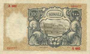 Italian Somaliland, 100 Somali, P15a