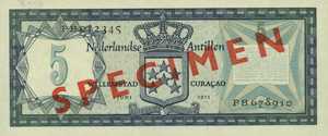 Netherlands Antilles, 5 Gulden, P8bs