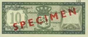 Netherlands Antilles, 10 Gulden, P9bs