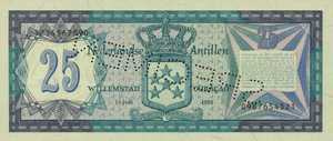 Netherlands Antilles, 25 Gulden, P17s