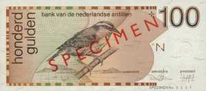 Netherlands Antilles, 100 Gulden, P26s