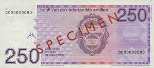 Netherlands Antilles, 250 Gulden, P27s
