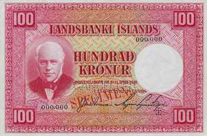 Iceland, 100 Krone, P30s