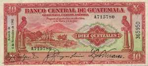 Guatemala, 10 Quetzal, P17a, BCG B12