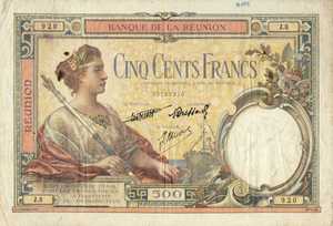 Reunion, 500 Franc, P25