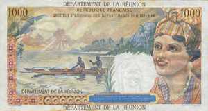 Reunion, 1,000 Franc, P52