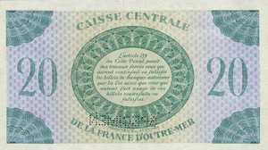 Guadeloupe, 20 Franc, P28s