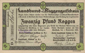 Germany, 20 Pfund Roggen, C014