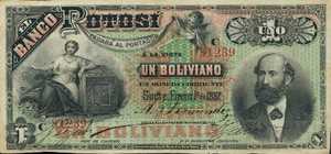 Bolivia, 1 Boliviano, S221a