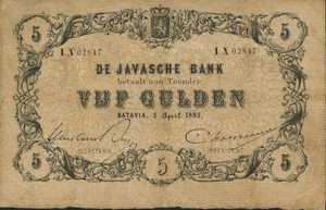 Netherlands Indies, 5 Gulden, P45b