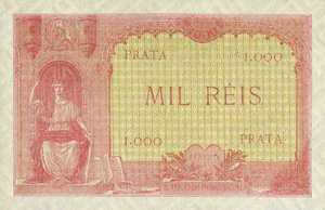 Portugal, 1,000 Real, P106 sign 2