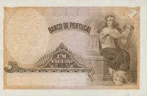 Portugal, 1 Escudo, P113a sign 3