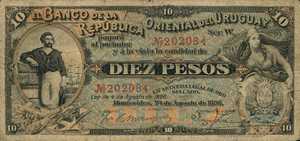 Uruguay, 10 Peso, P5