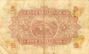 East Africa, 5 Shilling, P28b v2, B217g
