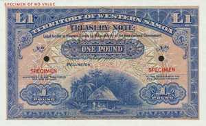 Western Samoa, 1 Pound, P8Act