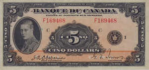 Canada, Cinq Dollar, P43, BC-6