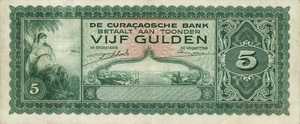Curaçao, 5 Gulden, P25