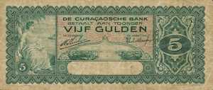 Curaçao, 5 Gulden, P15