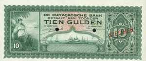 Curaçao, 10 Gulden, P26s2