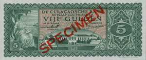 Curaçao, 5 Gulden, P29s