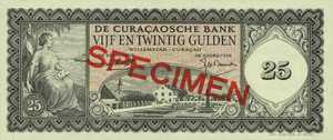 Curaçao, 25 Gulden, P40s