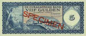 Curaçao, 5 Gulden, P45s