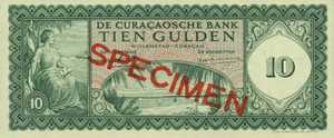 Curaçao, 10 Gulden, P46s