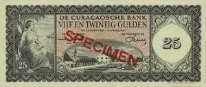 Curaçao, 25 Gulden, P53s