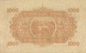 East Africa, 1,000 Shilling, P18