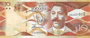 Barbados, 10 Dollar, P75
