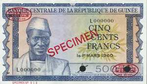 Guinea, 500 Franc, P14as