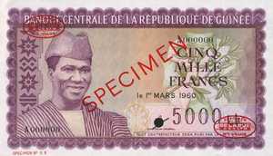 Guinea, 5,000 Franc, P15As