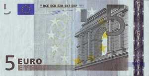 European Union, 5 Euro, P1t, B101z1